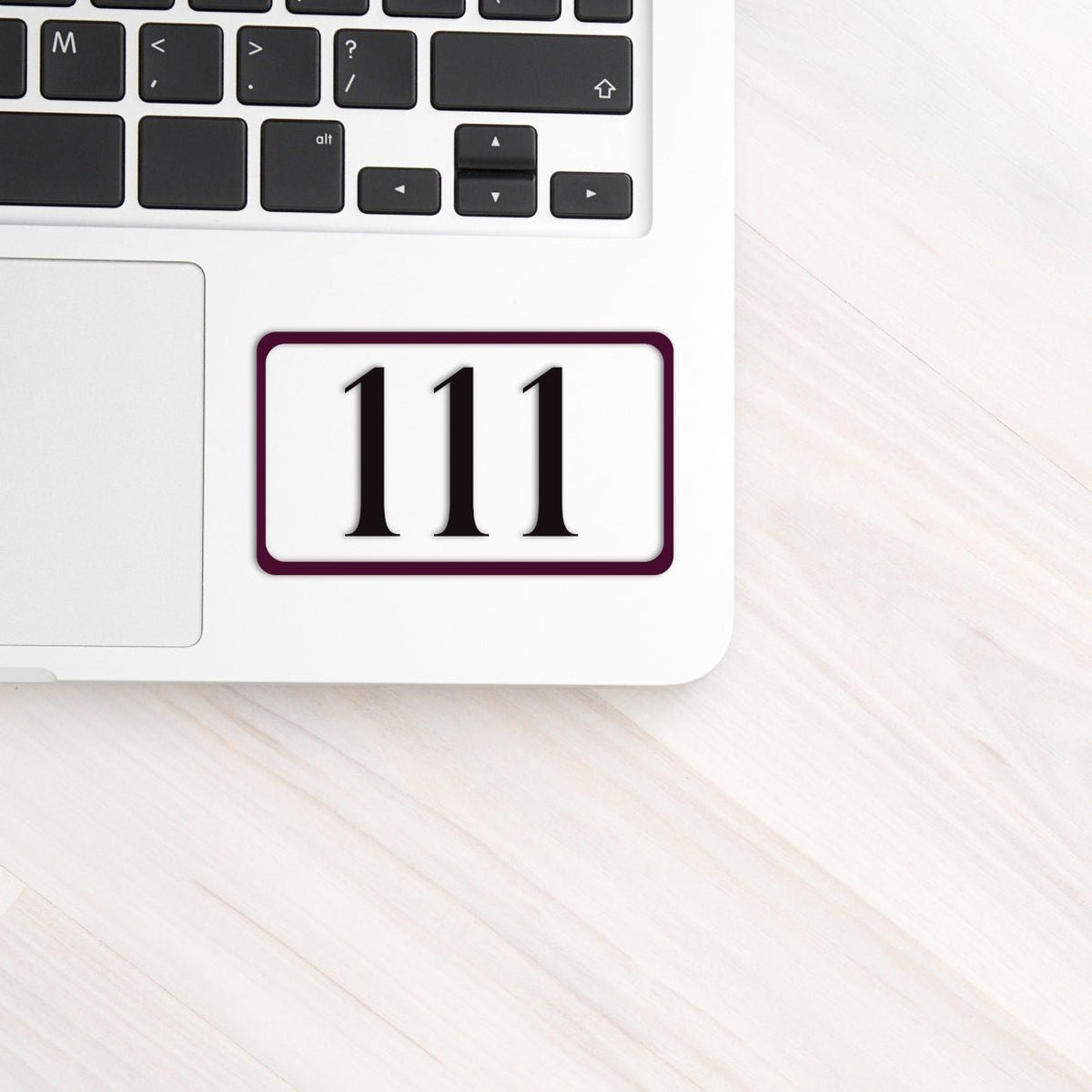 111 Angel Number New Beginnings Sticker