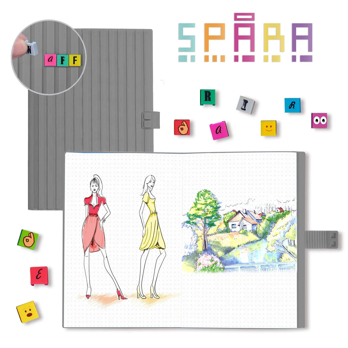 WAFF Spara With Slides Kit (Large) Notebook (5.75" X 8.25")