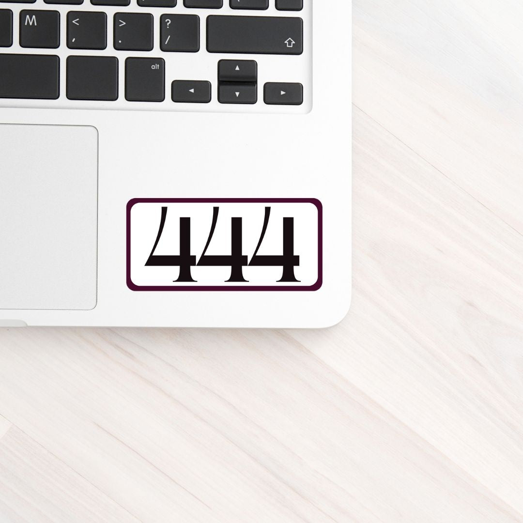 444 Angel Number Vinyl Affirmation Sticker
