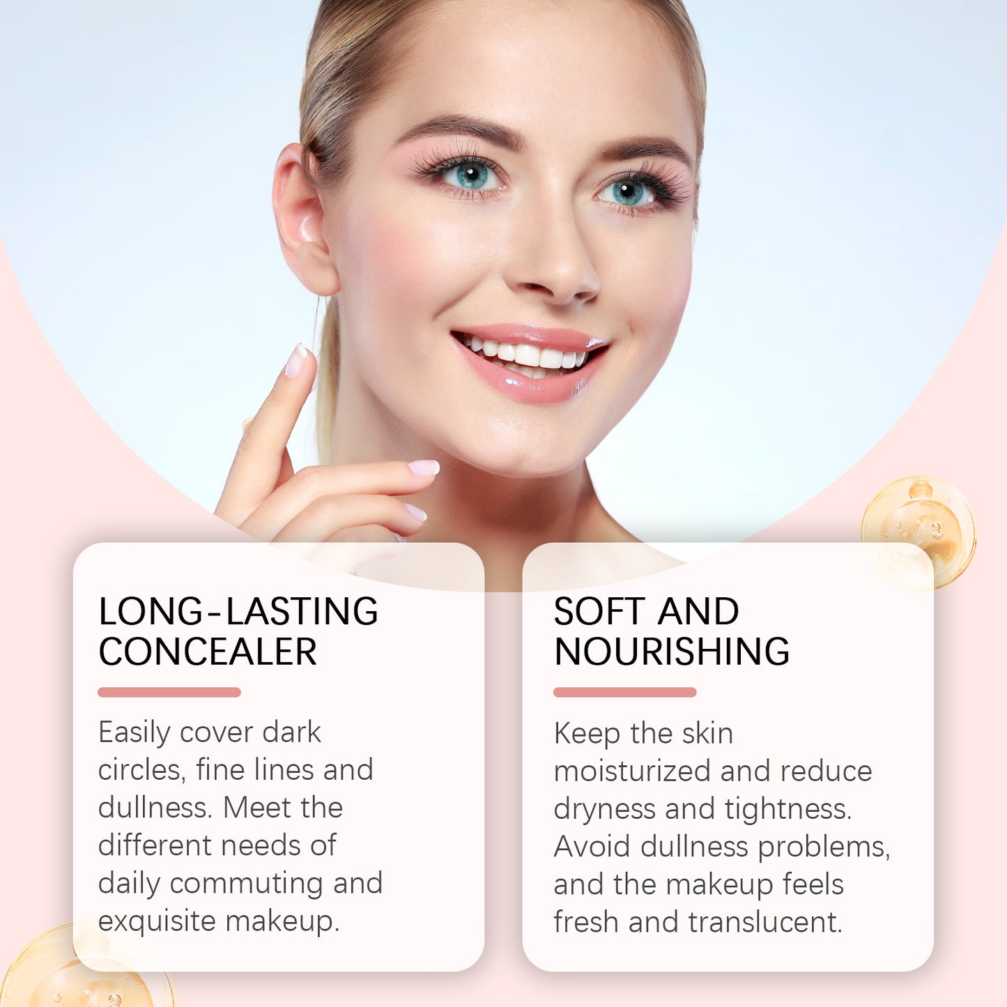 EELHOE Eye Concealer Covers Eye Blemishes Easily Lift And Brighten Eye Area To Improve Darkness Concealer