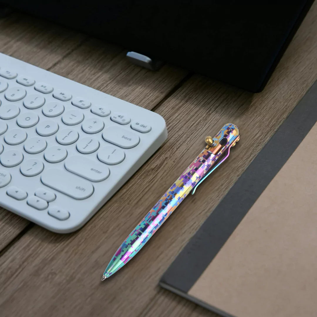 PIXEL BLITZ - TITANIUM - BASTION® BOLT ACTION PEN