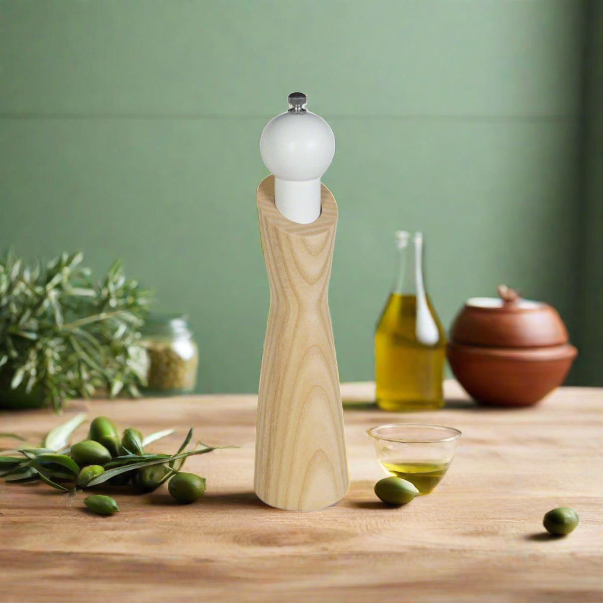 ASH WOOD SALT/PEPPER MILL