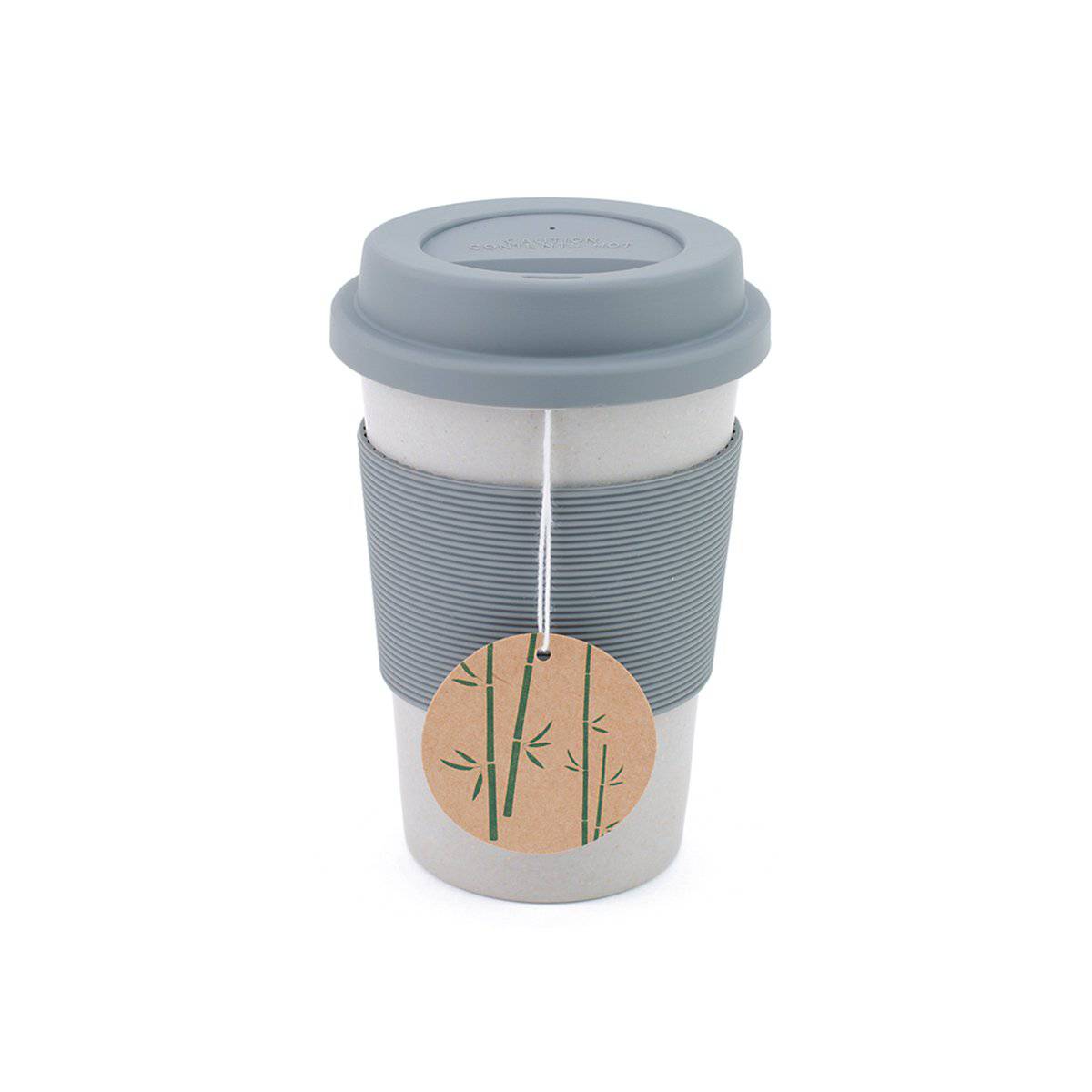 Bamboo Fiber EcoCup – 500 Ml /16 Oz -Grey