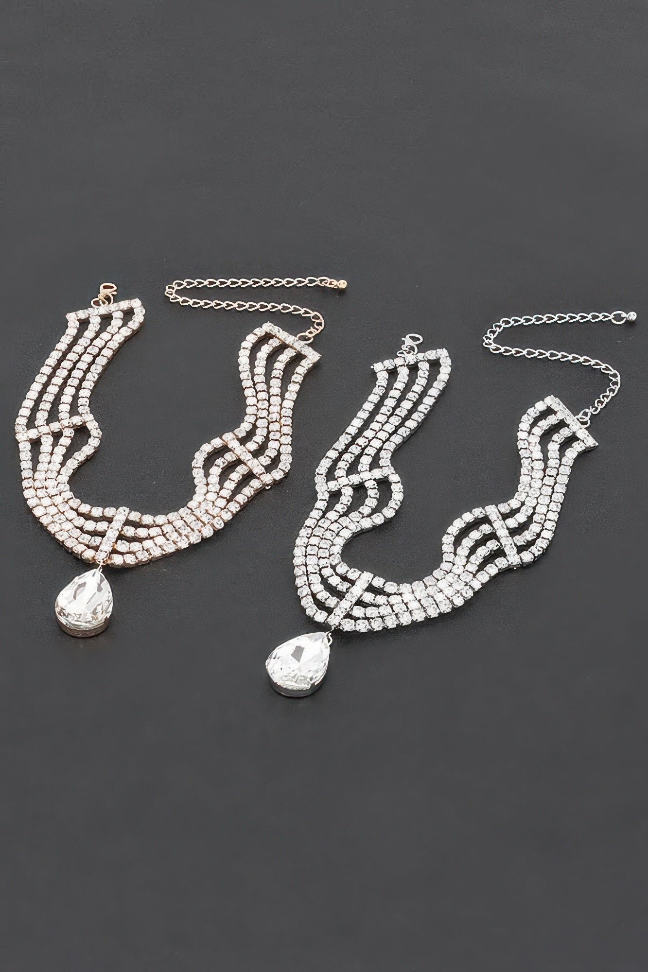 BROADWAY Rhinestone Choker & Crystal Pendant: NYFW BYMANYC ® New York