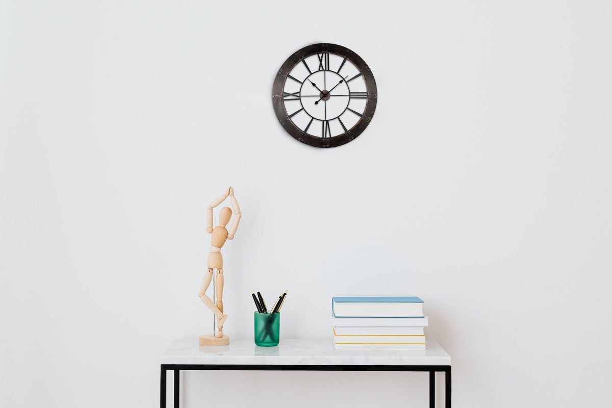 Wall Clock - Rustic Finished Frame Wall Clock