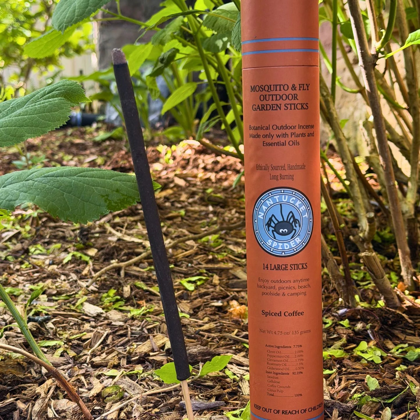 Mosquito Repellent & Fly Repelling Outdoor Garden Incense Sticks (14 Stick Tube)