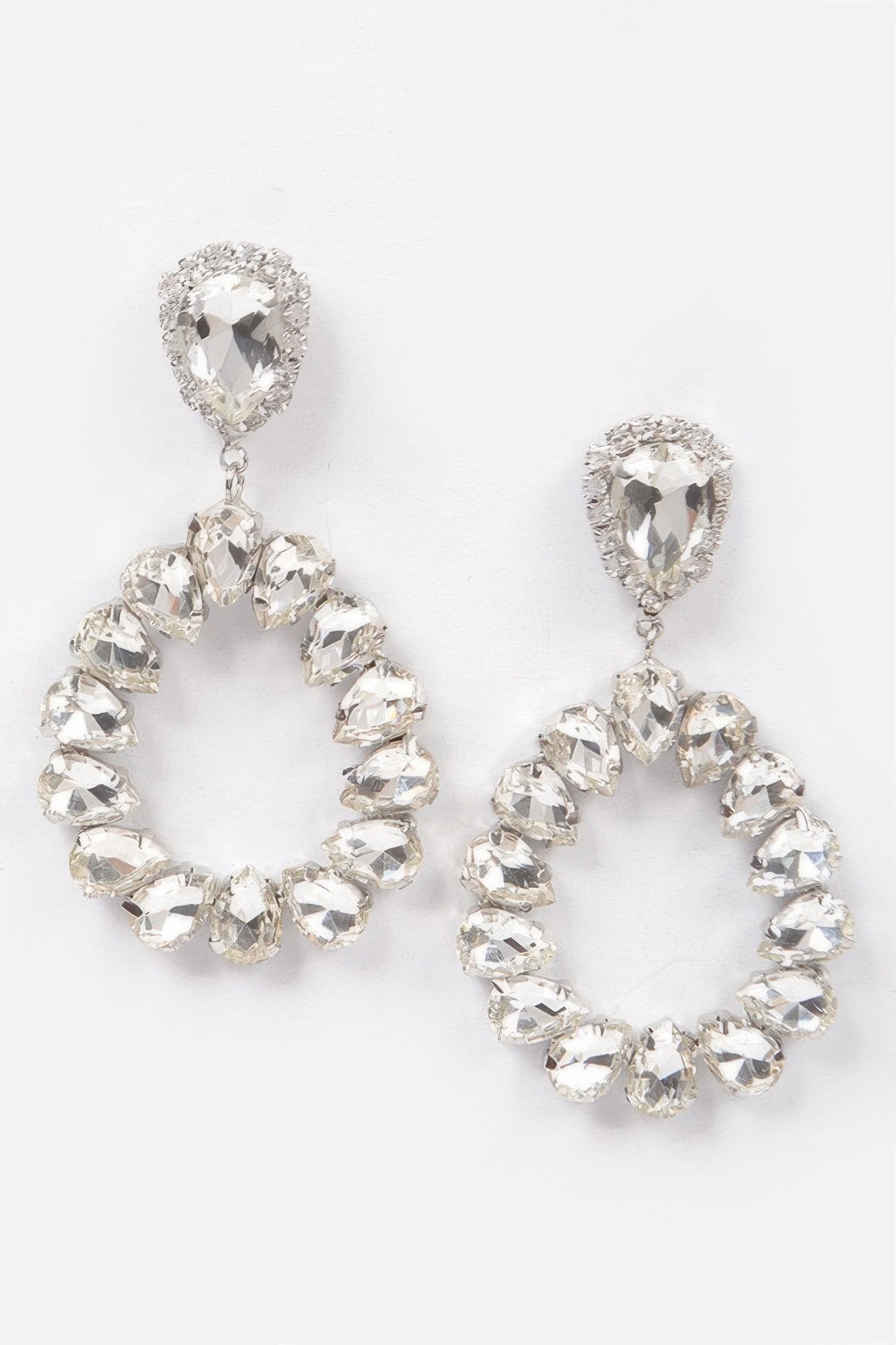 HUDSON Teardrop Stone Earring - New Collection Los Angeles - BYMANYC ® New York