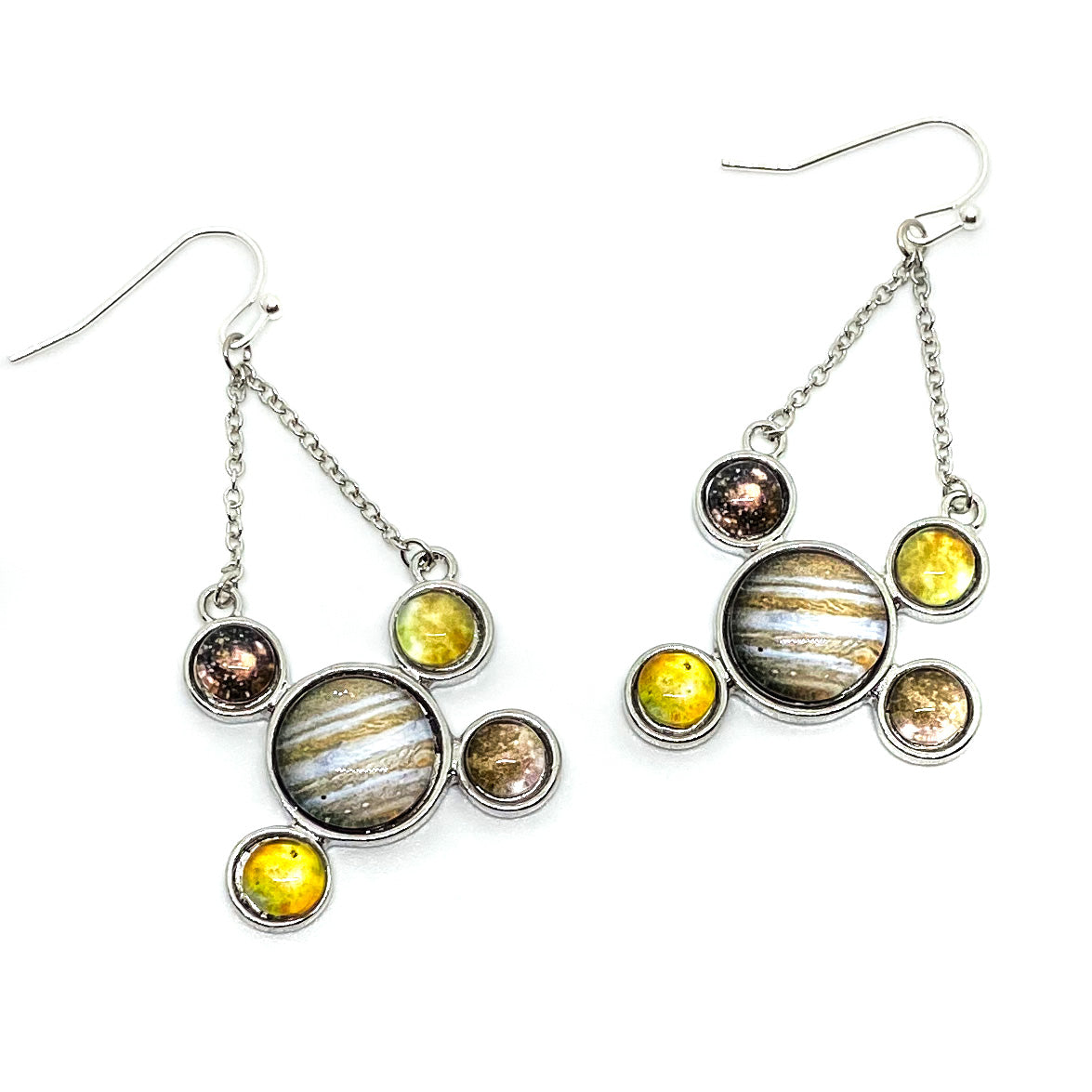 CLEARANCE Jupiter and Galilean Moons Dangle Earrings