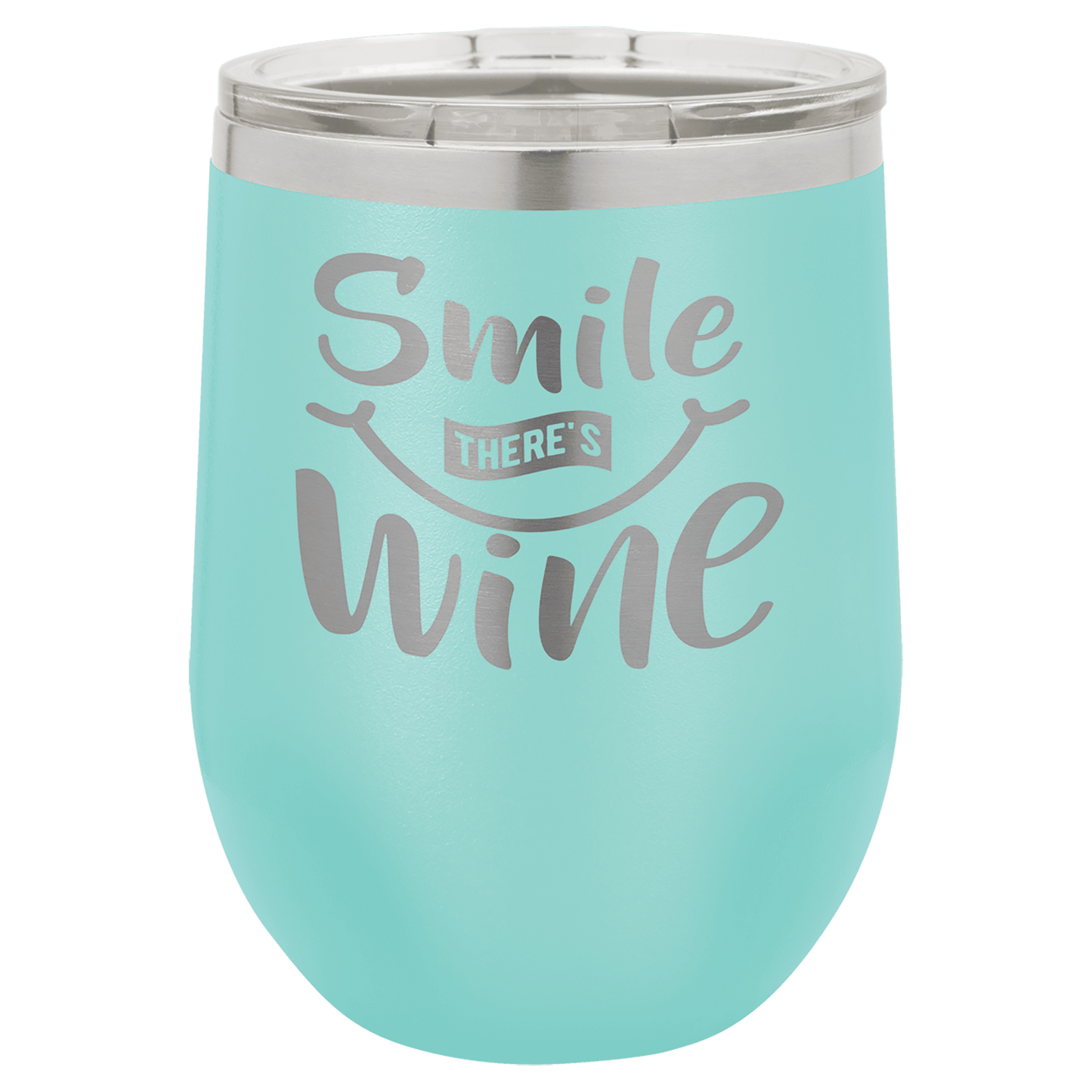 Polar Camel 12 Oz. Teal Stemless Wine Tumbler With Standard Lid
