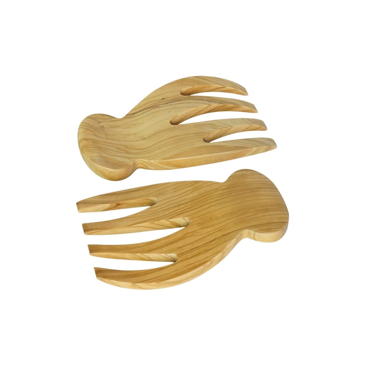 OLIVEWOOD 2-Pieces: HAND-Shape SALAD SERVERS