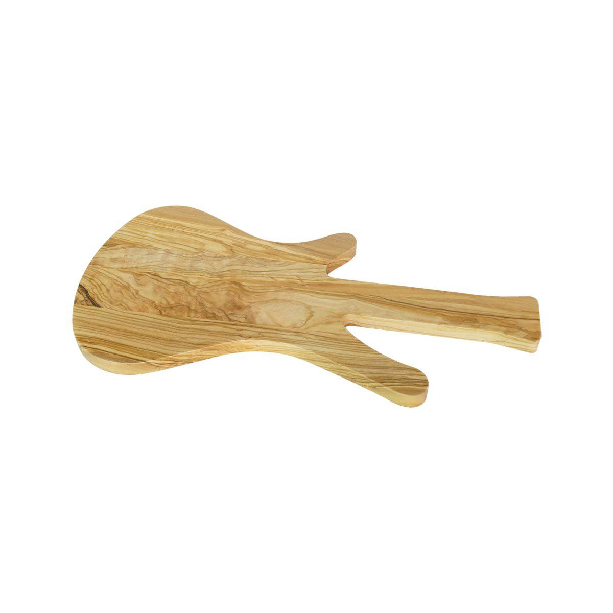 OLIVEWOOD GUITAR-Shape CUTTING BOARD 18.8 X 9.7"