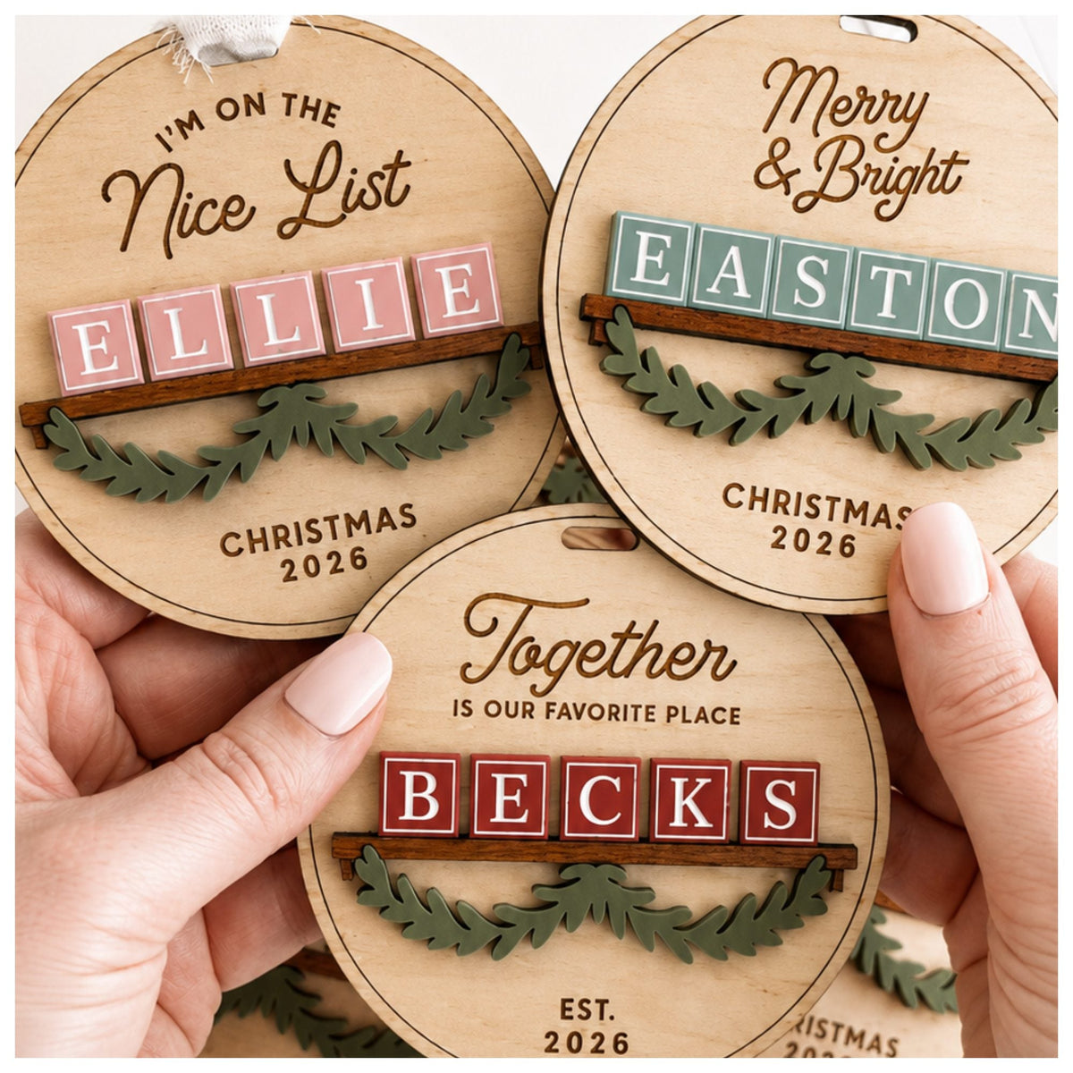 Personalized Name Christmas Ornament