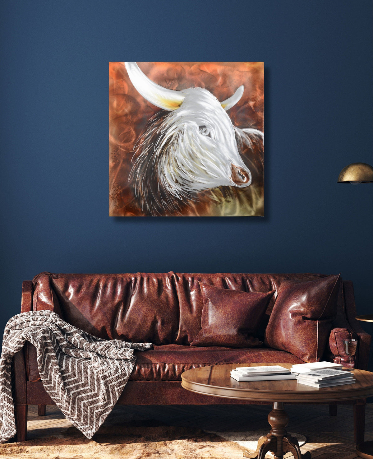 The Roaming Bison Metal Wall Art