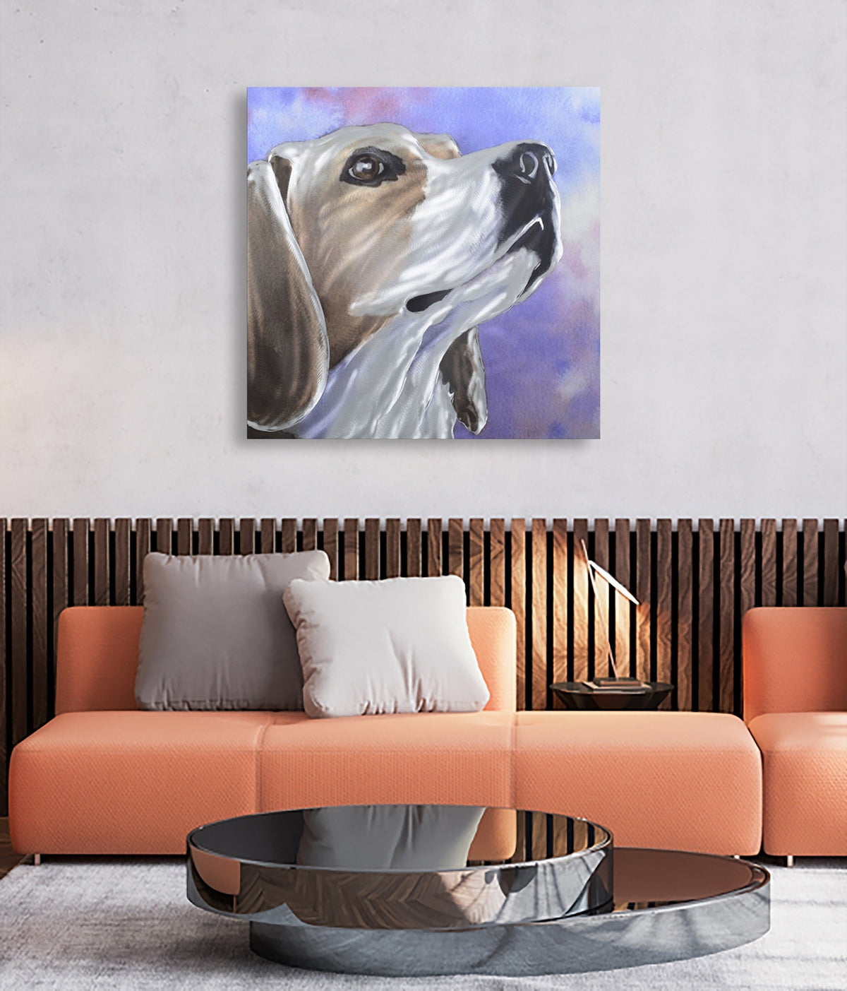 The Proud Beagle Metal Wall Art