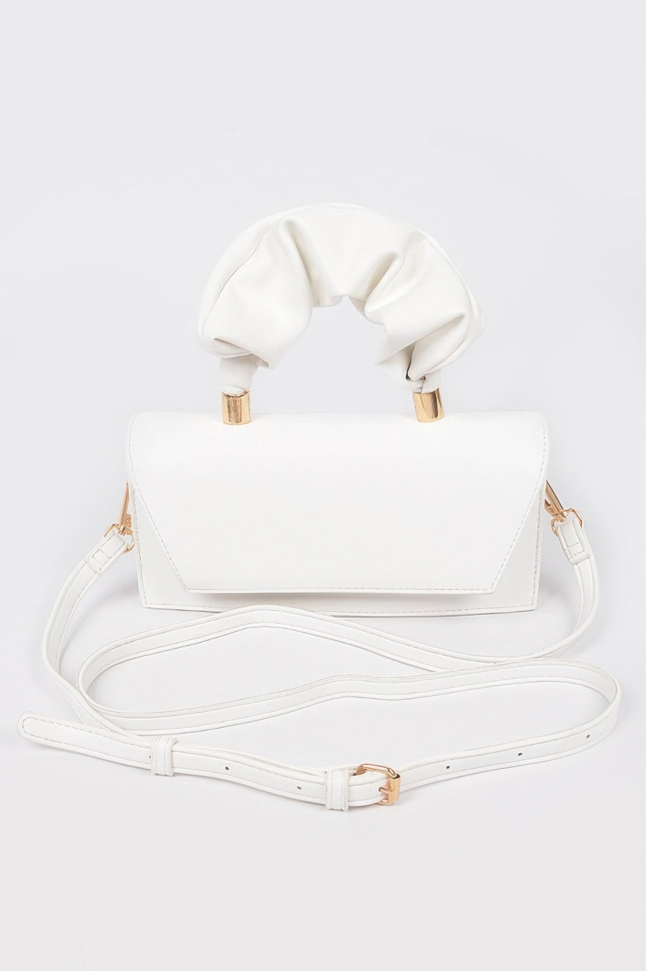 SOHO Wrinkled Handle Flap Clutch - New Collection Los Angeles - BYMANYC ® New York