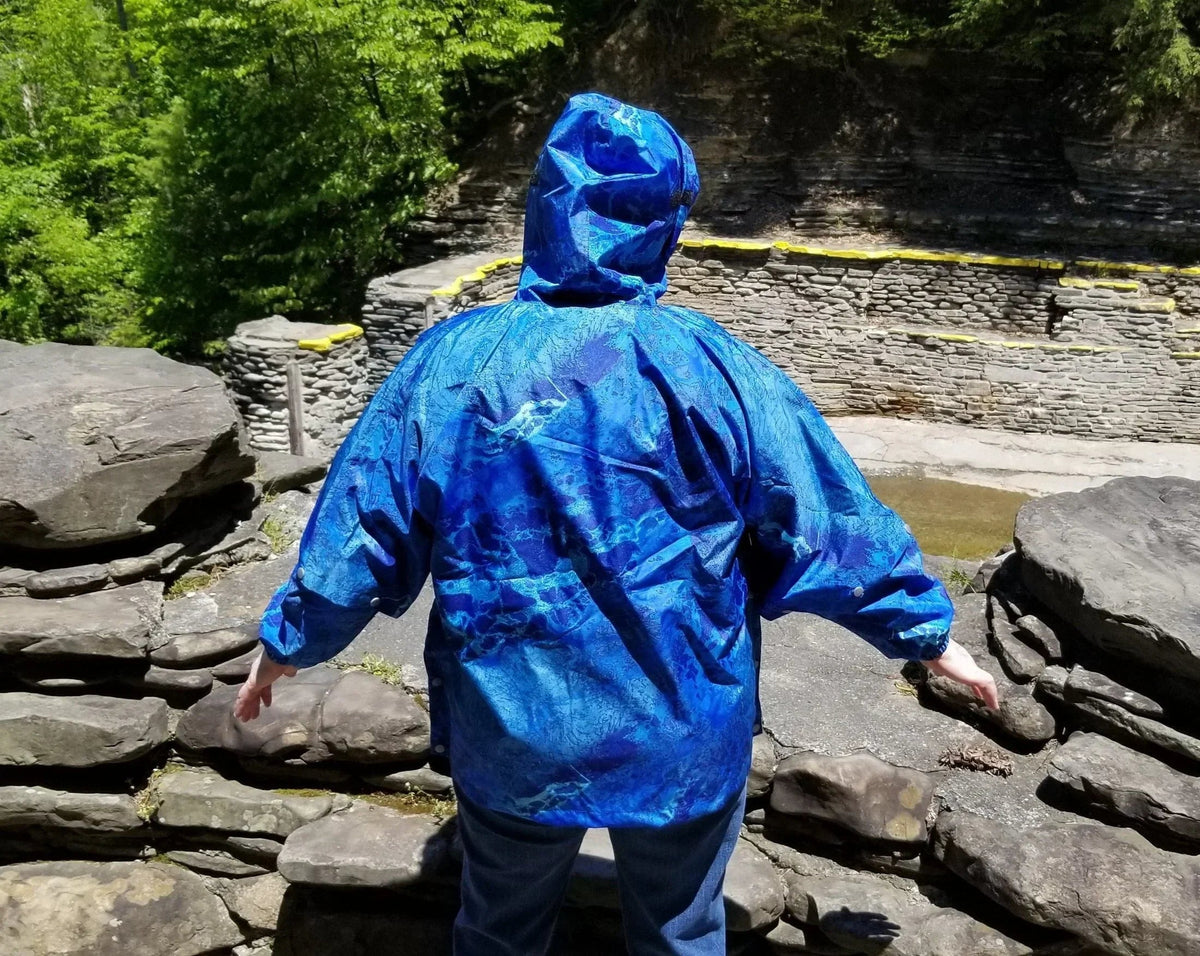 Brella Blue Unisex Rain Jacket for Youth + Petite Adults
