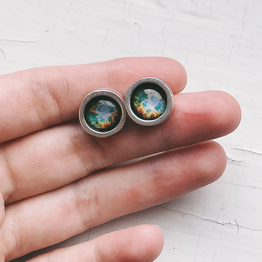 CLEARANCE Surprise Galaxy Space Post Earrings