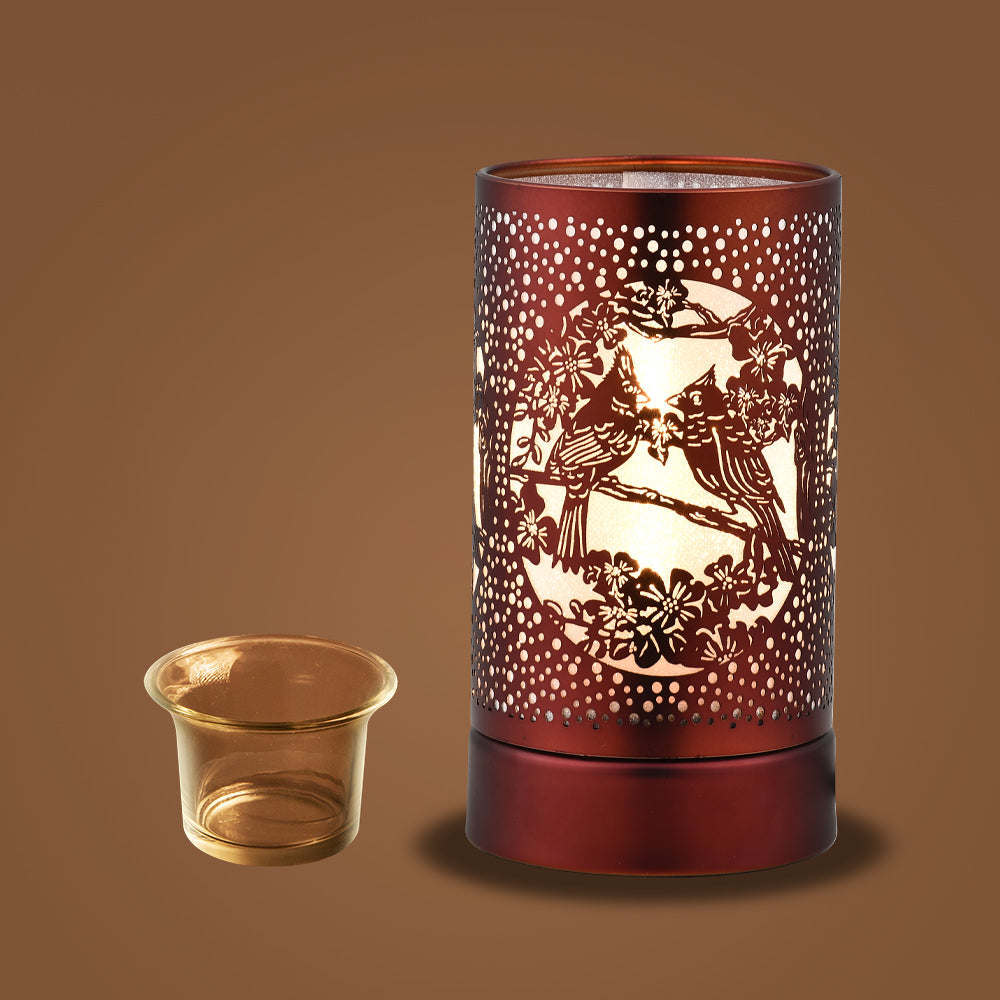 7" Touch Lamp/Oil Burner/Wax Warmer- Cardinals