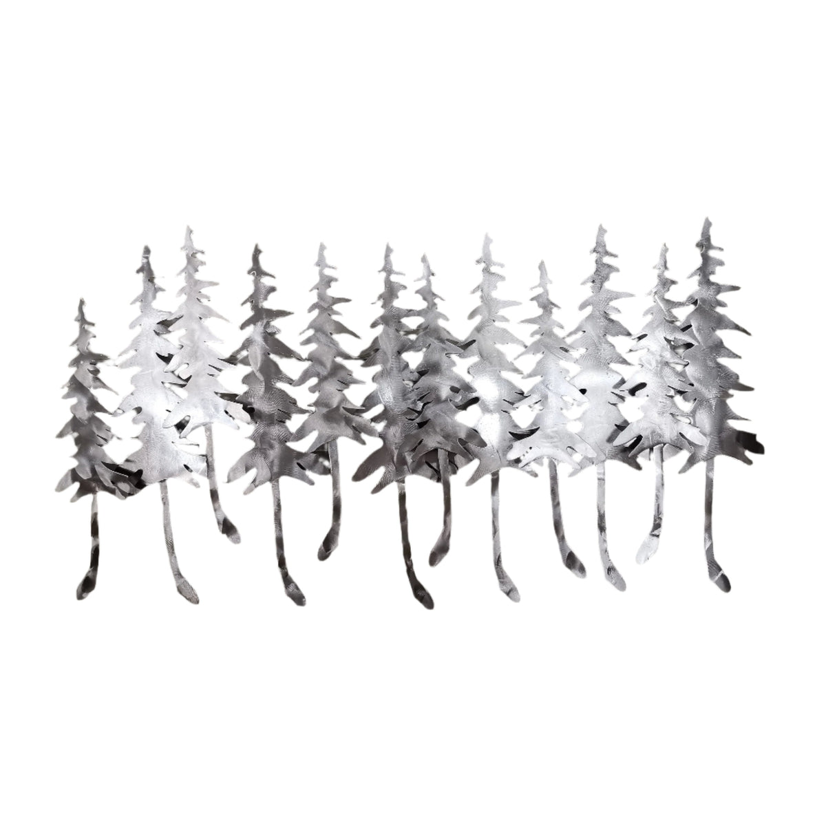Winter Forest Wall Mountable Original Artwork Silver