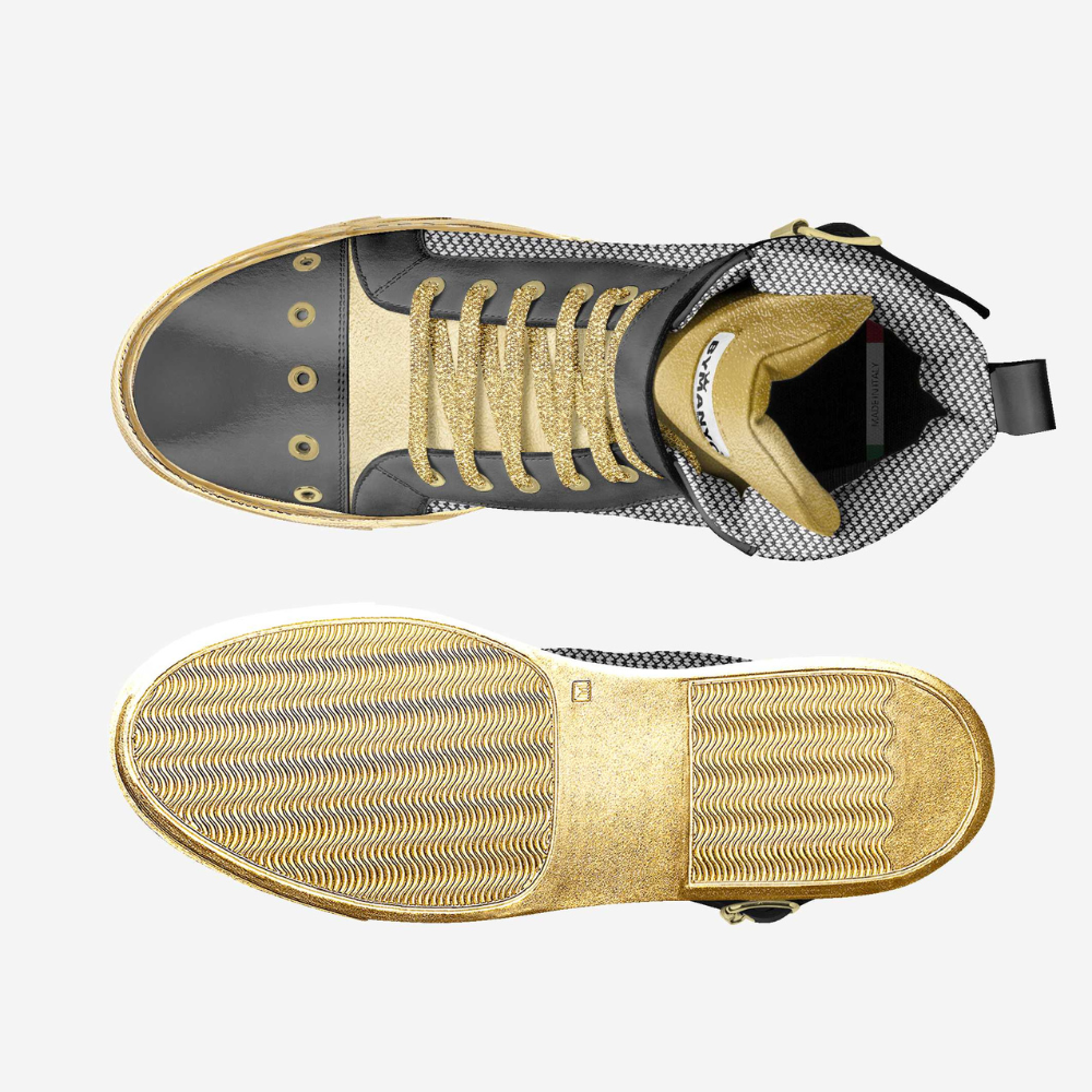 Unisex Limited Edition WALL STREET GOLD High-Tops BYMANYC ® New York