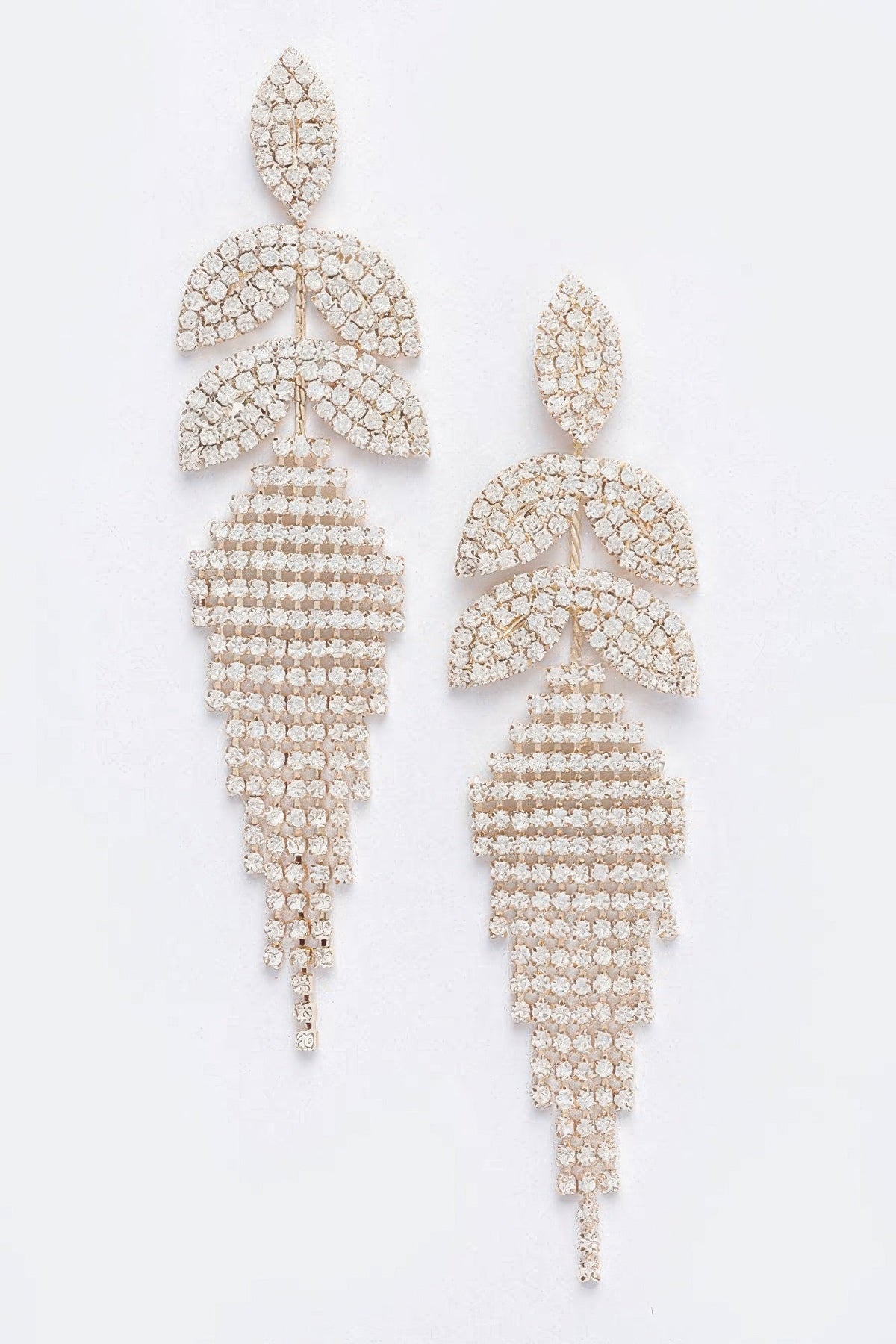 Women's Rhinestone Fringe Drop Earrings Prêt-À-Porter BYMANYC ® New York - New Collection