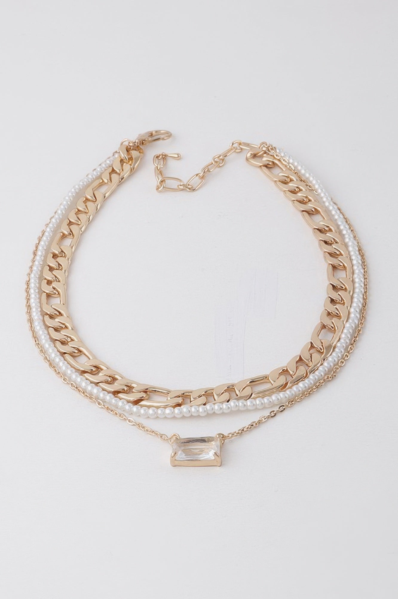 Women's Multi Crystal N Pearl Necklace BYMANYC ® New York CONTEMPORARY VIBRANT MODERN FASHION - New Collection