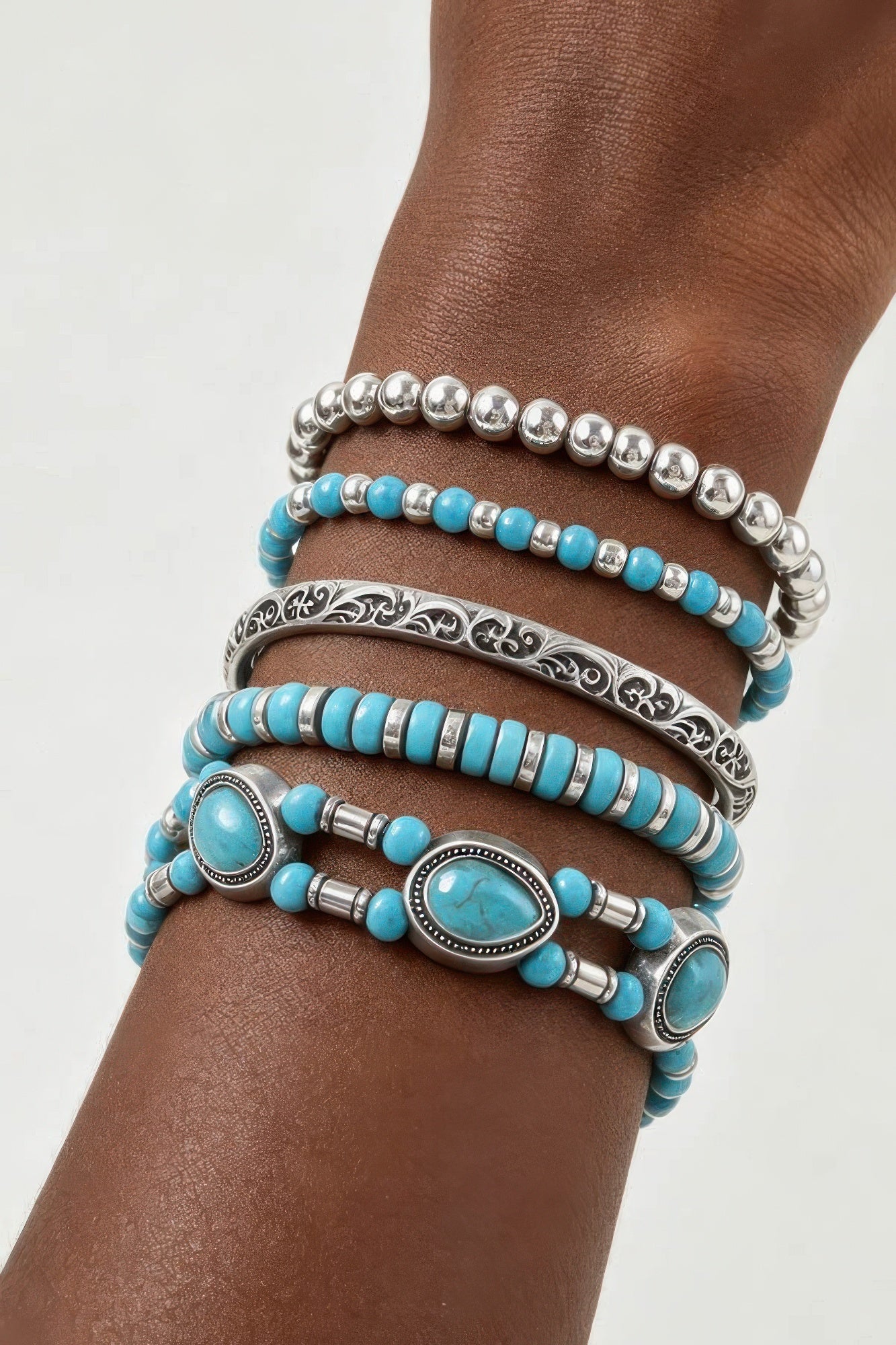 Women's Antique Teardrop Beaded Bracelet BYMANYC ® New York CONTEMPORARY VIBRANT MODERN JEWELRY - New Collection