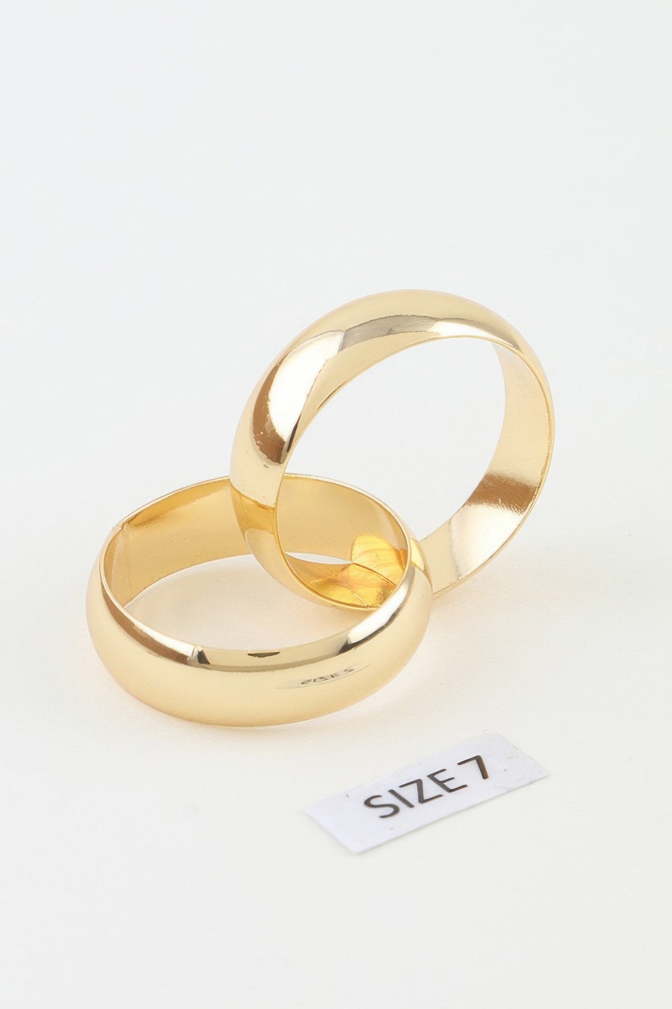 Women's Band Ring Polished Intertwined BYMANYC ® New York SLEEK DUAL CROSSOVER BAND - New Collection