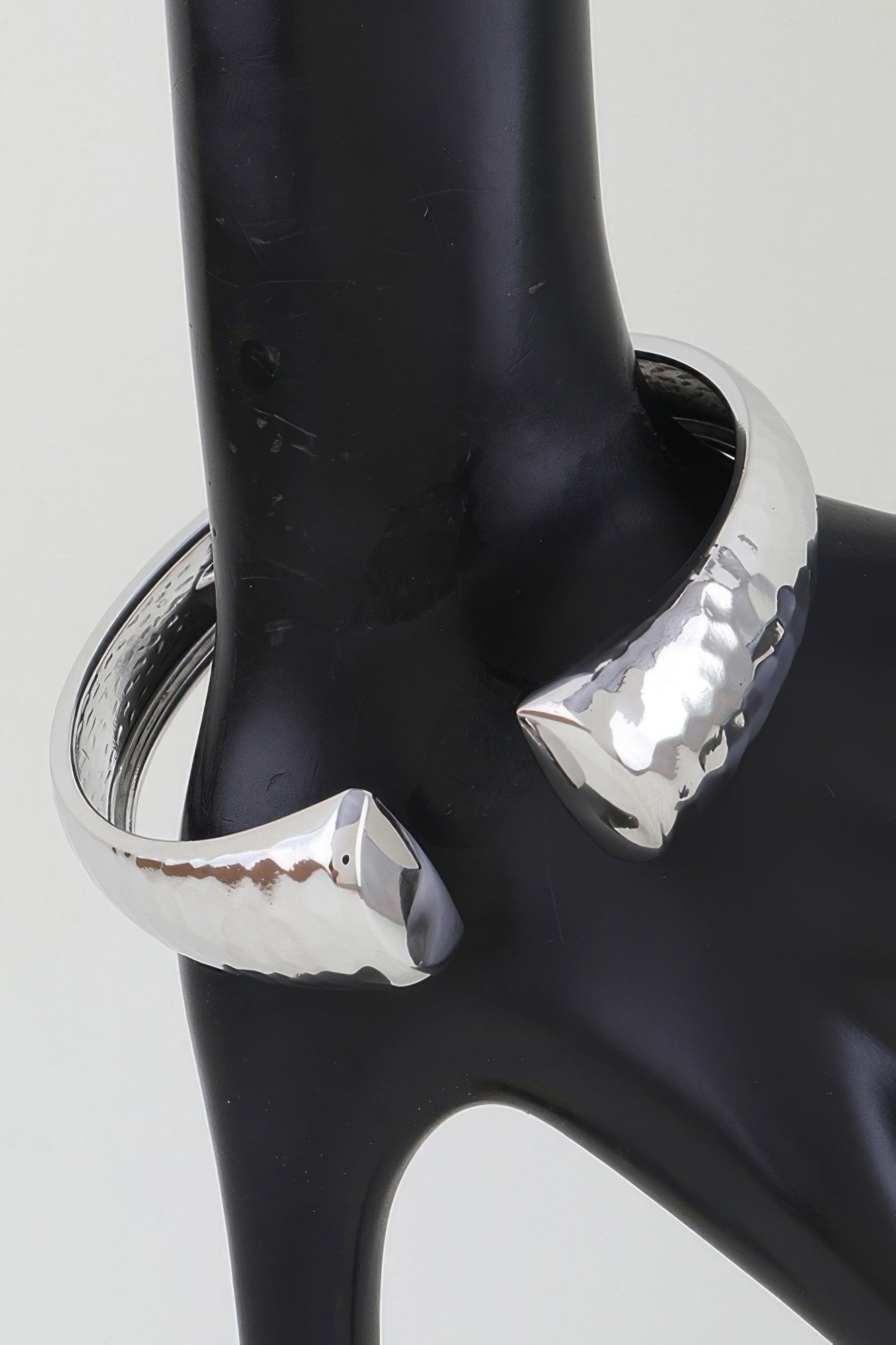 Women's Cuff Bracelet Hammered Open Clasp BYMANYC ® New York MODERN TEXTURED OPEN BANGLE - New Collection