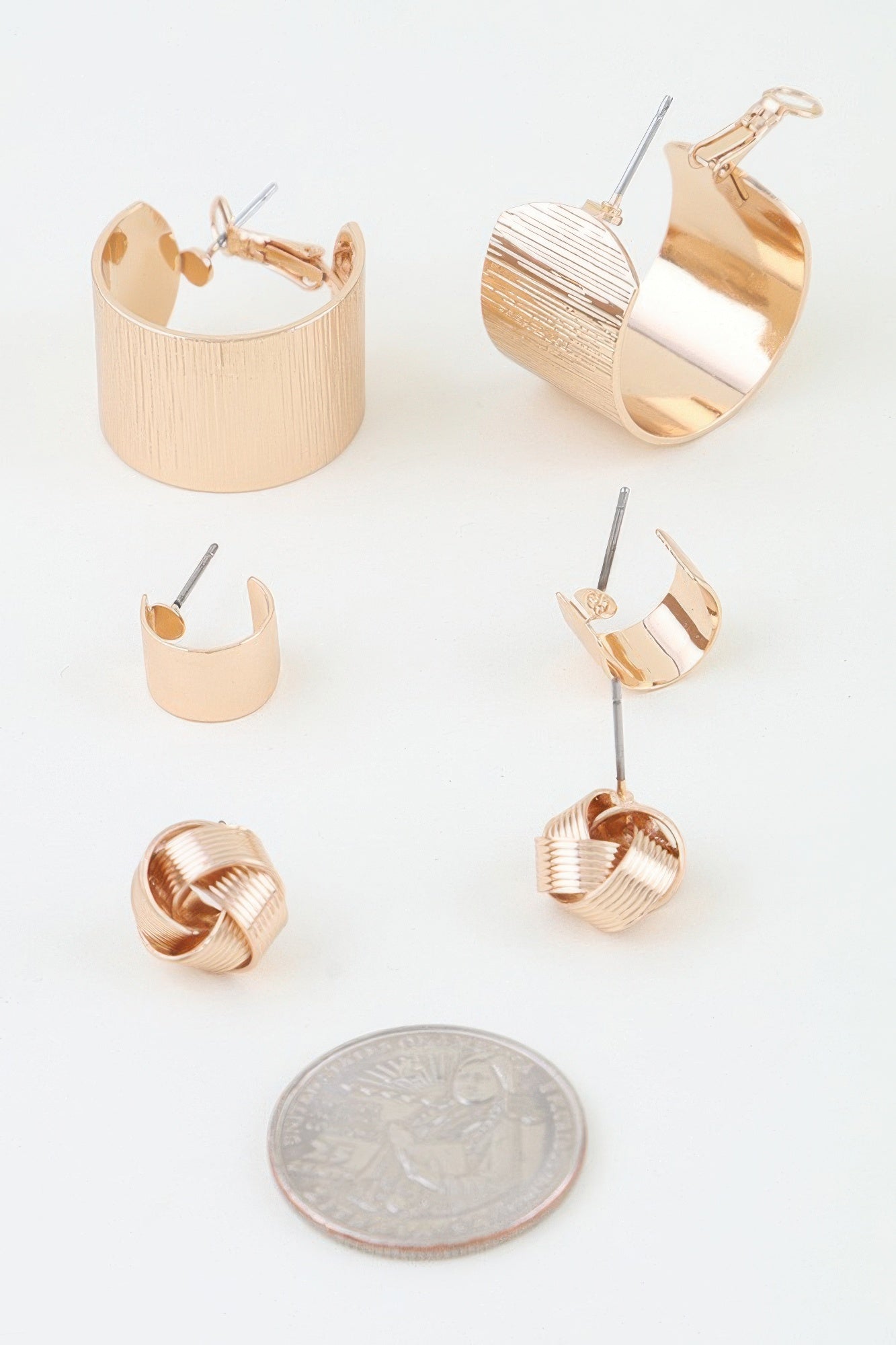 Women's Earrings Multi-Pack Hoops BYMANYC ® New York SOHO CARVED - New Collection
