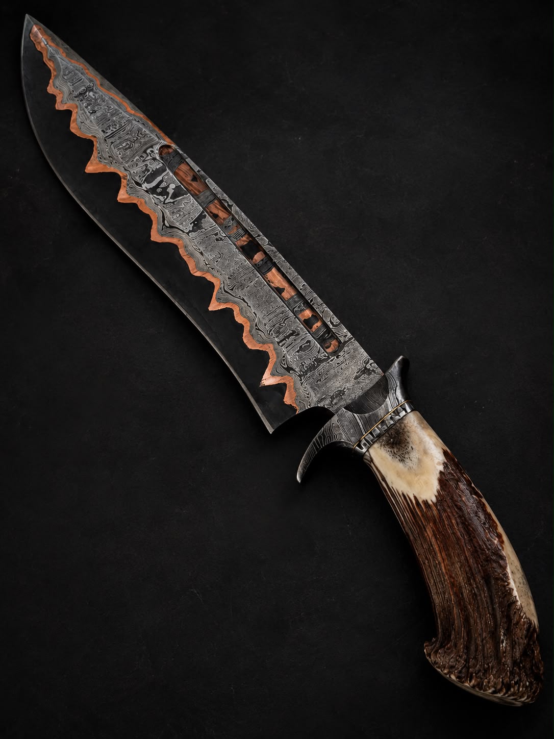 Custom - Copper Damascus Blade / Limited