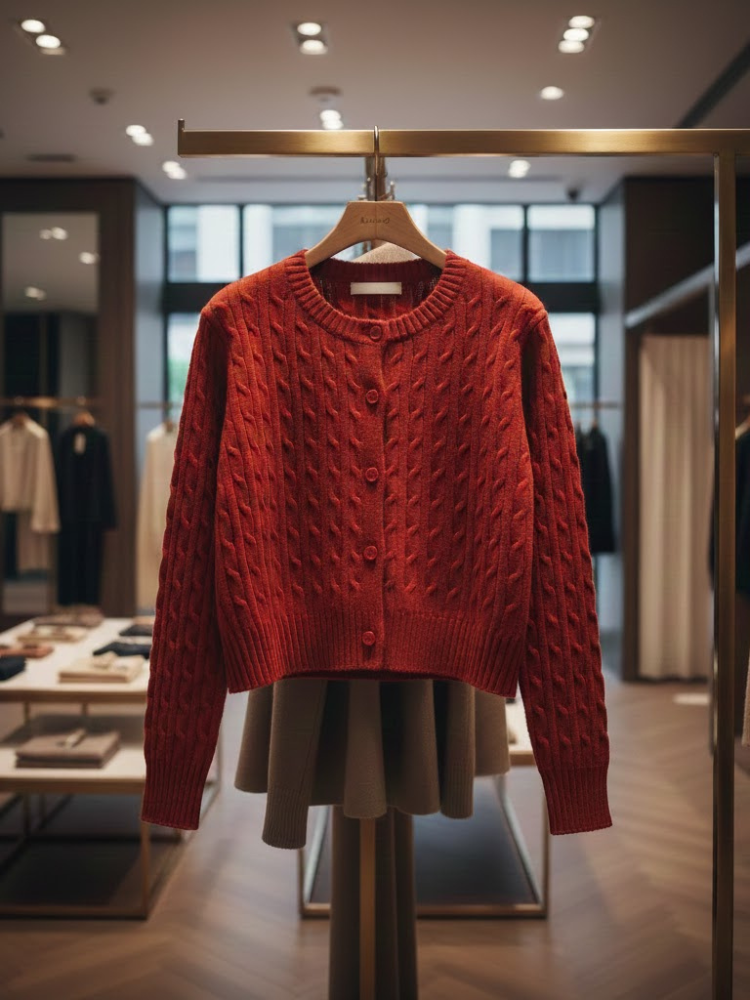 Women's Knit Cardigan GREENWICH NYFW New Colecction BYMANYC ® New York