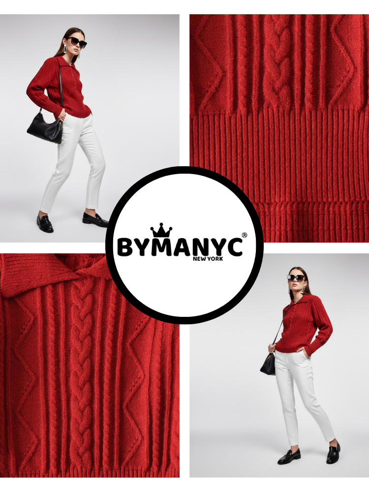 Women's Knit Sweater UPTOWN NYFW New Colecction BYMANYC ® New York