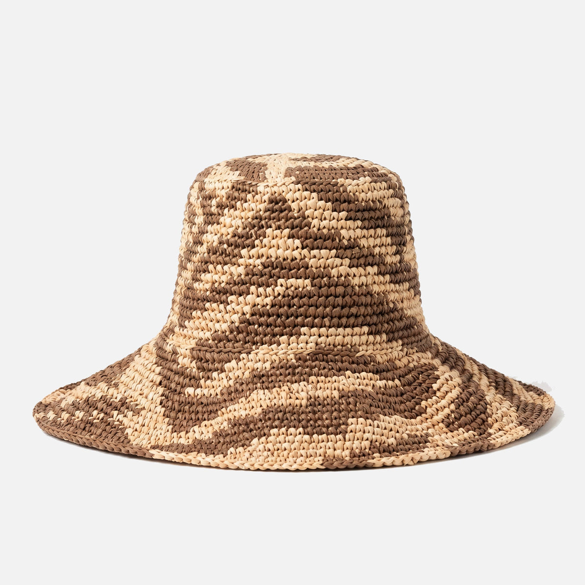 The Zenda Wide Brim Raffia Rancher Hat in Brown