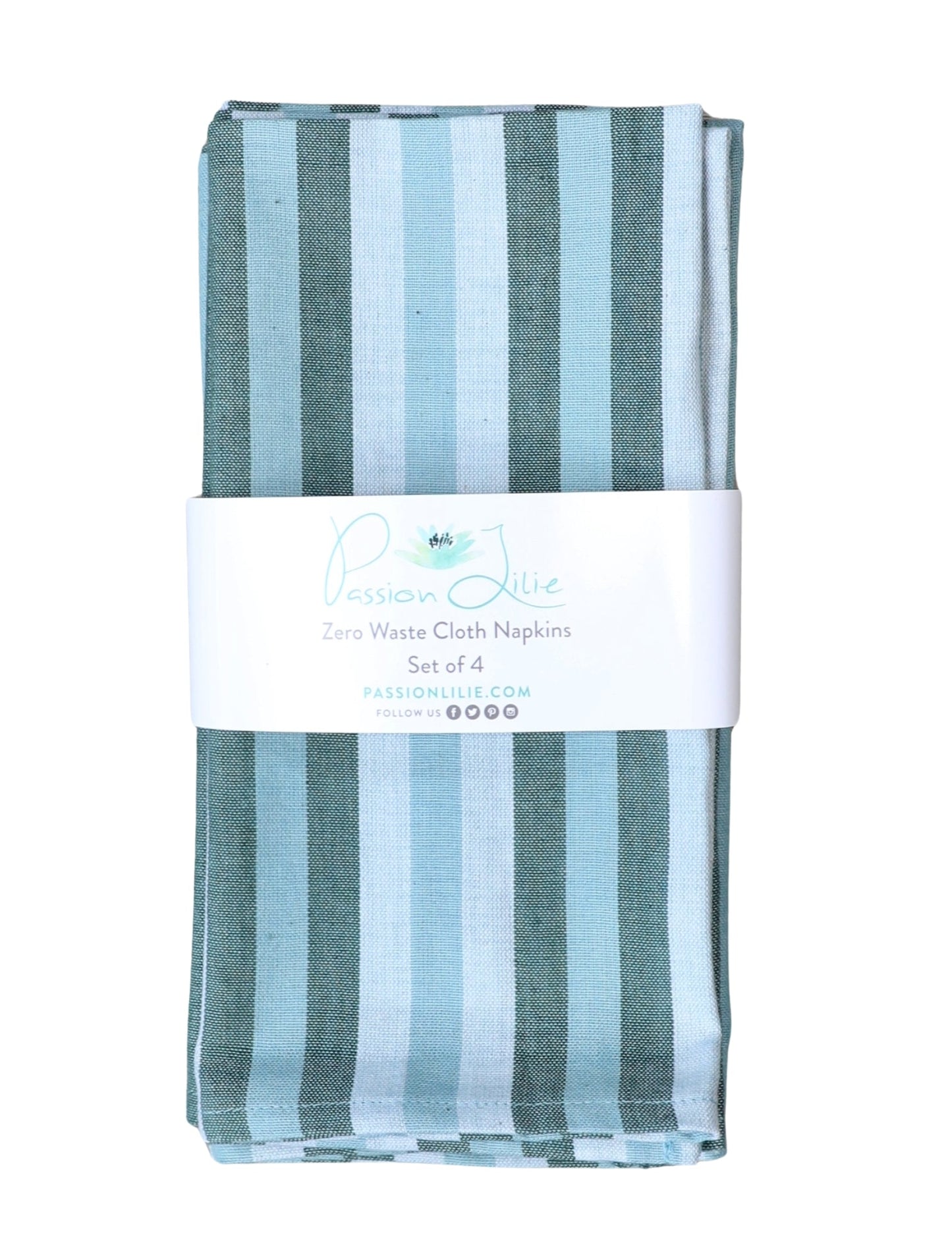 Cloth Napkins- Ocean Stripes- Set of 4