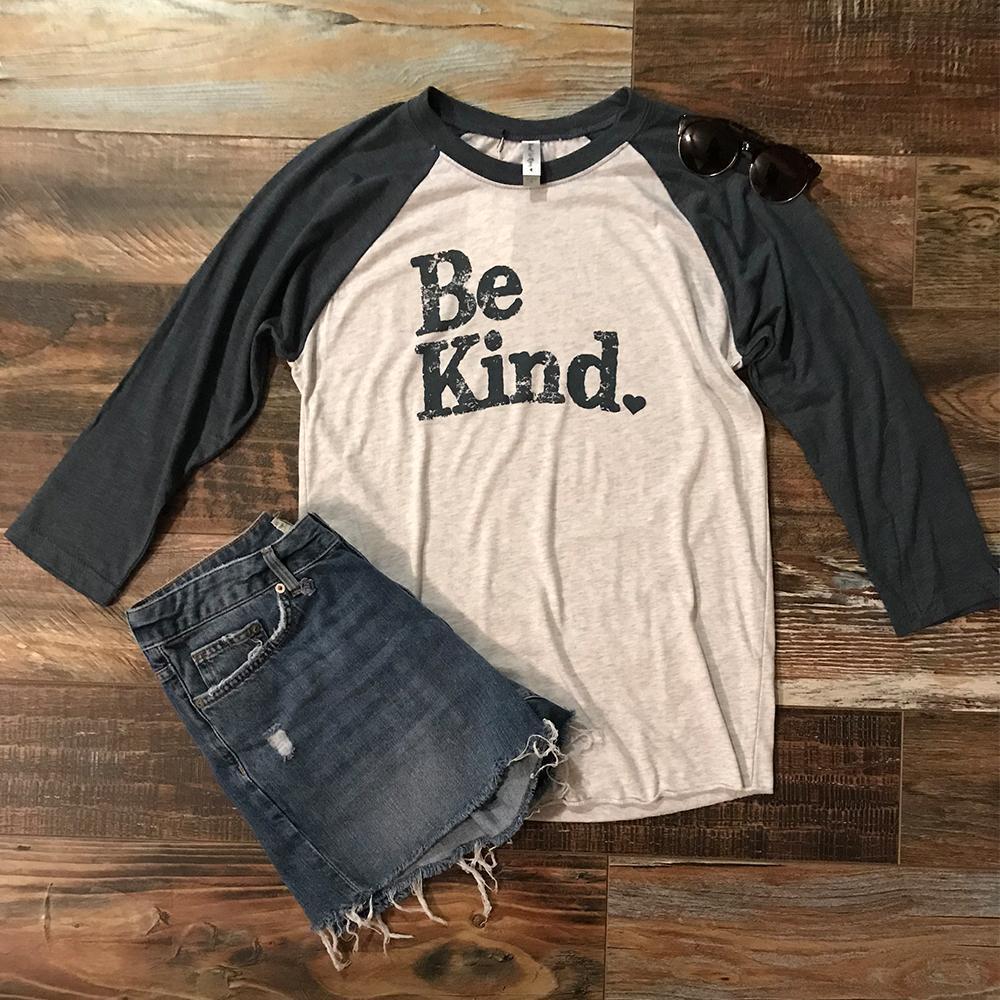 Ellenville Be Kind Baseball Tee (Sample)