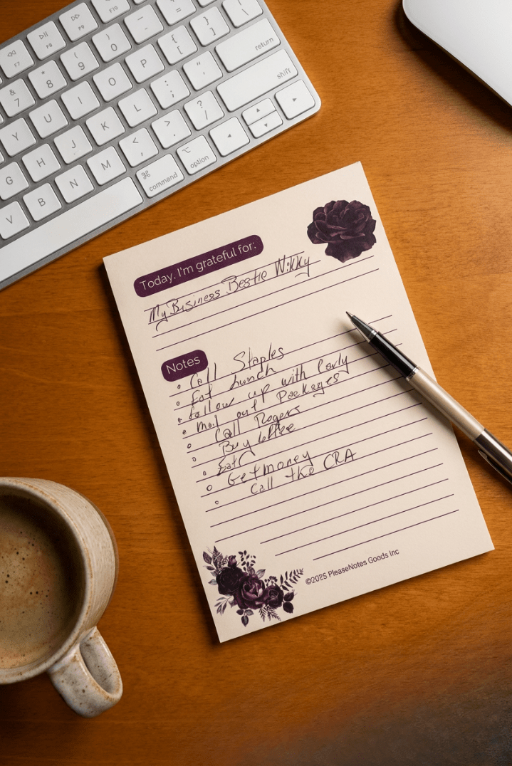 Gratitude but Make It Cute Notepad