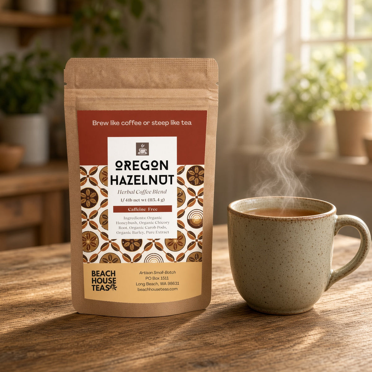 Oregon Hazelnut Herbal Coffee
