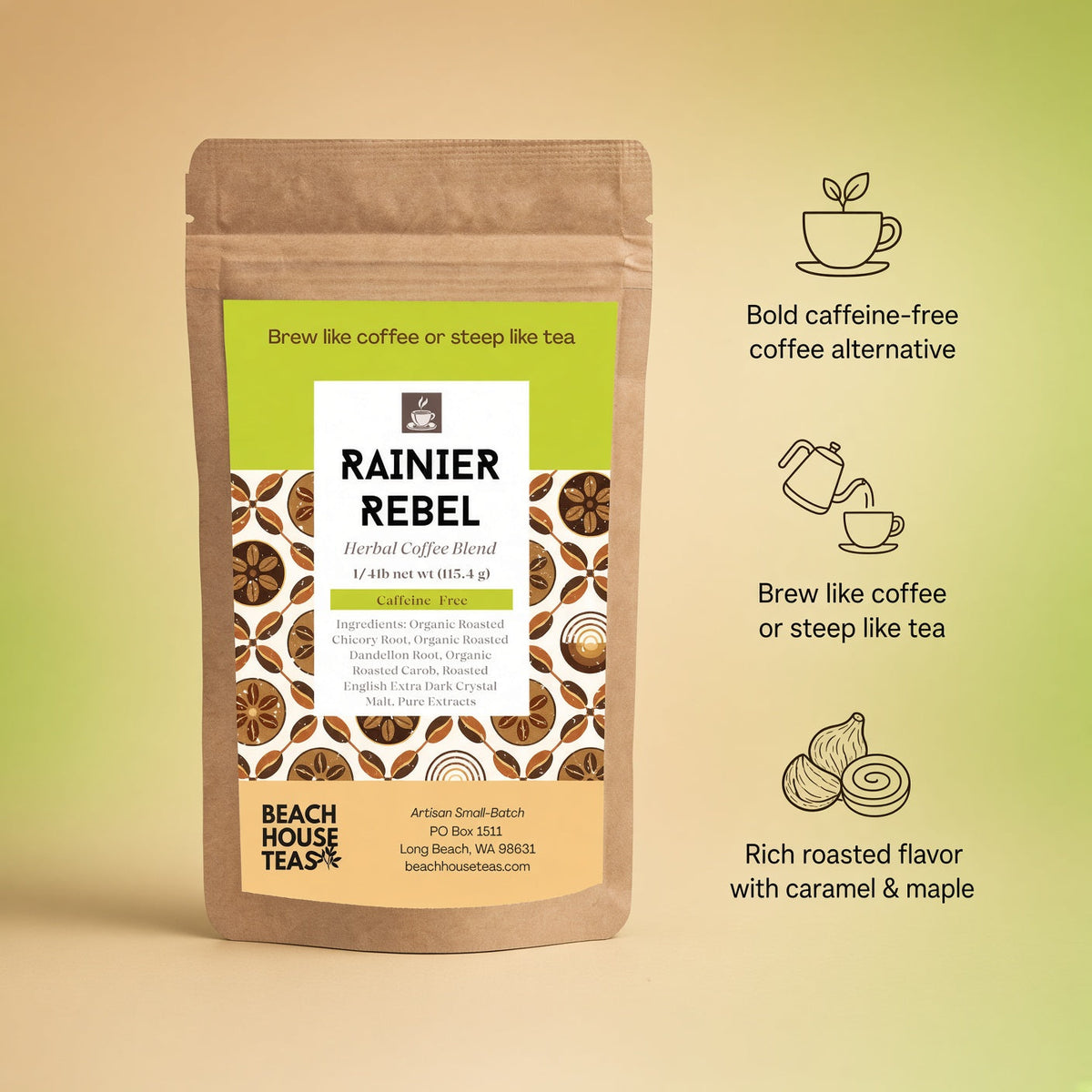Rainier Rebel Herbal Coffee