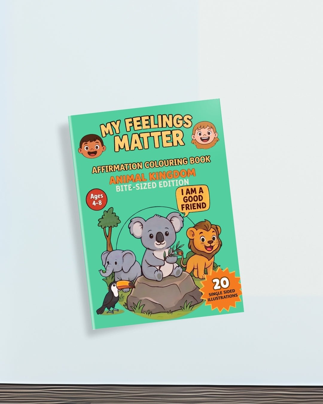 "My Feelings Matter!" Animal Kingdom Bite-Sized Colouring Book