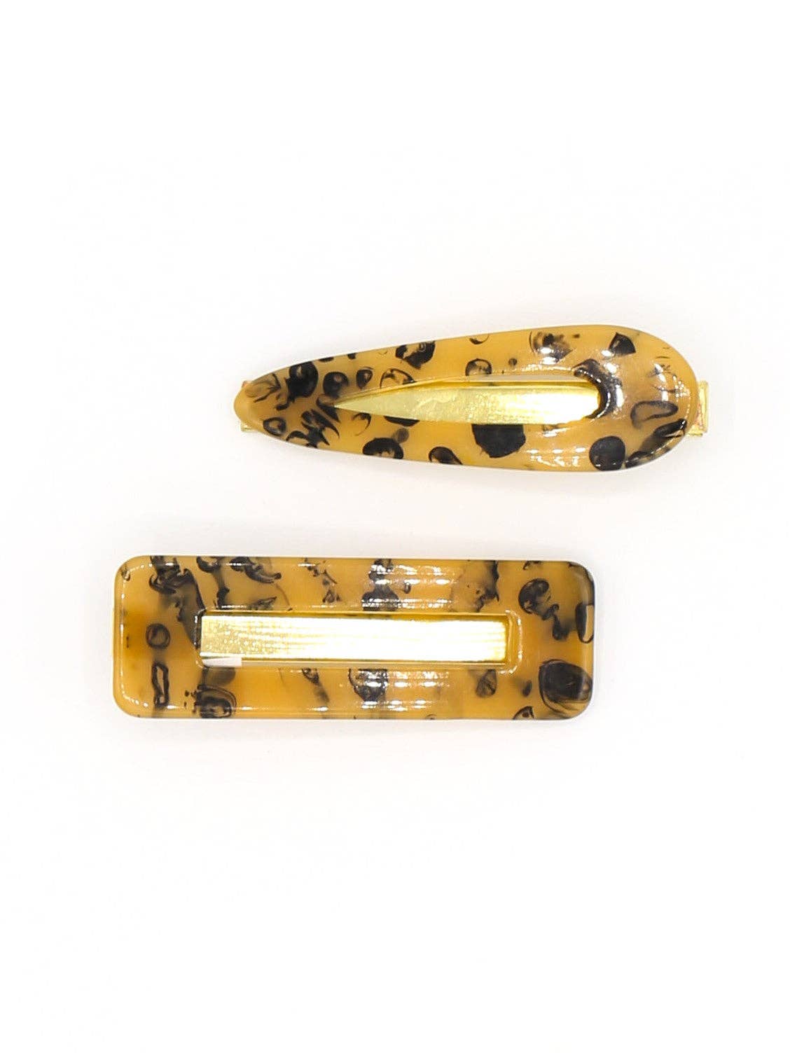 Resin Hair Clips Set