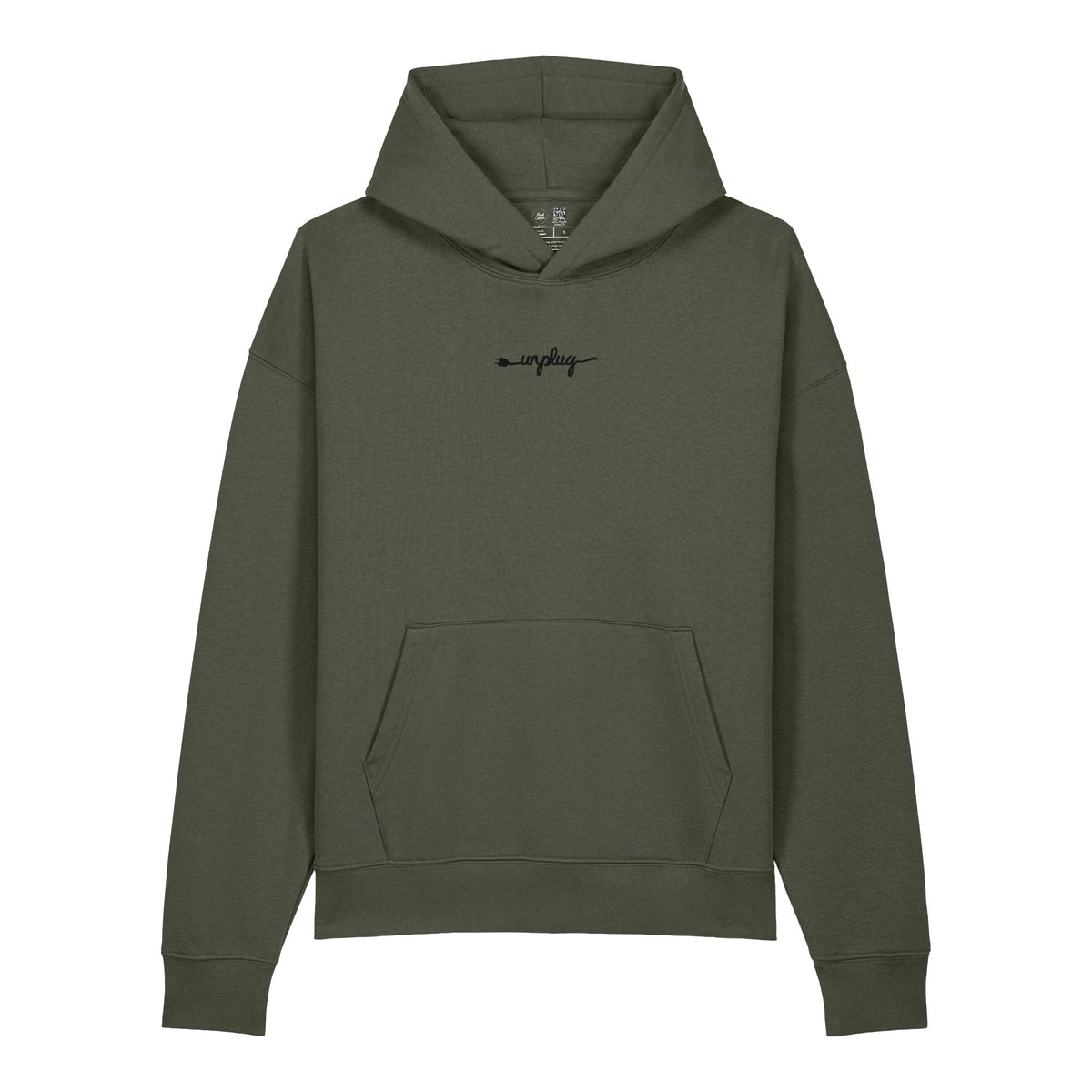 Unplug Embroidered Organic Hoodie