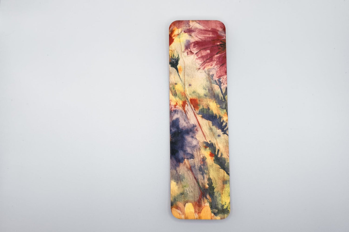 Wooden Bookmark | Pastel Flowers