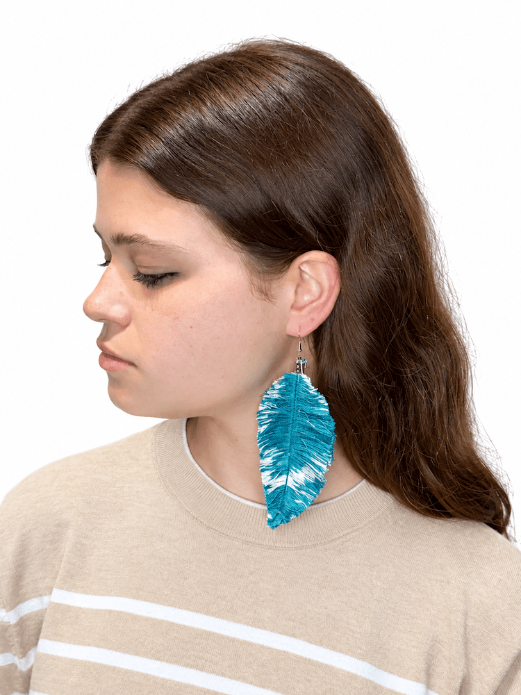 Zero Waste Feather Earrings