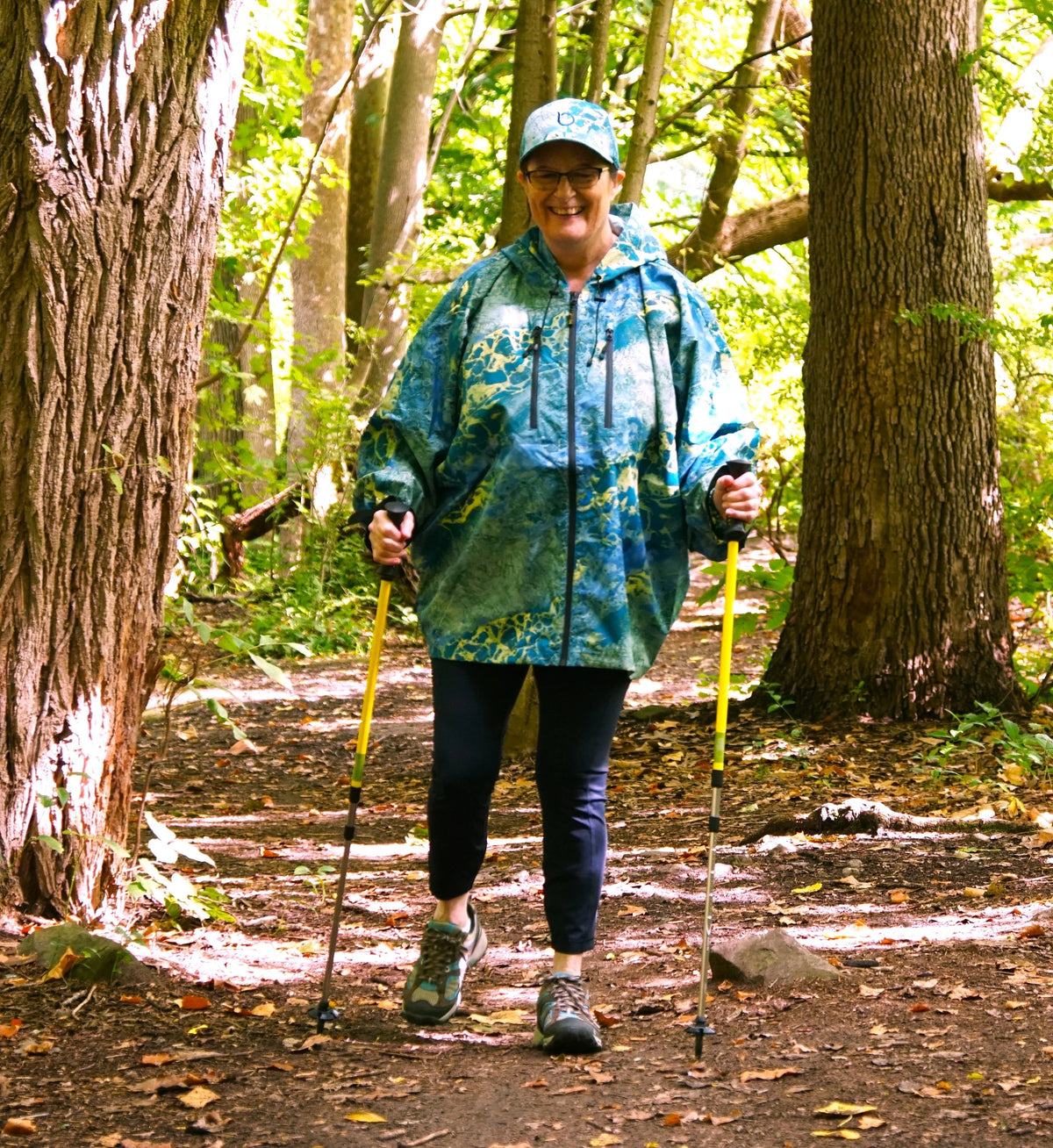 Brella Blue Yellow Unisex Rain Jacket