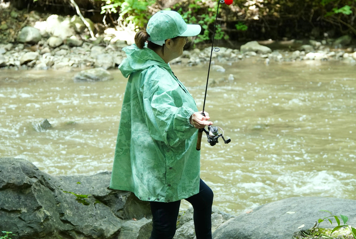 Brella Light Green Unisex Rain Jacket
