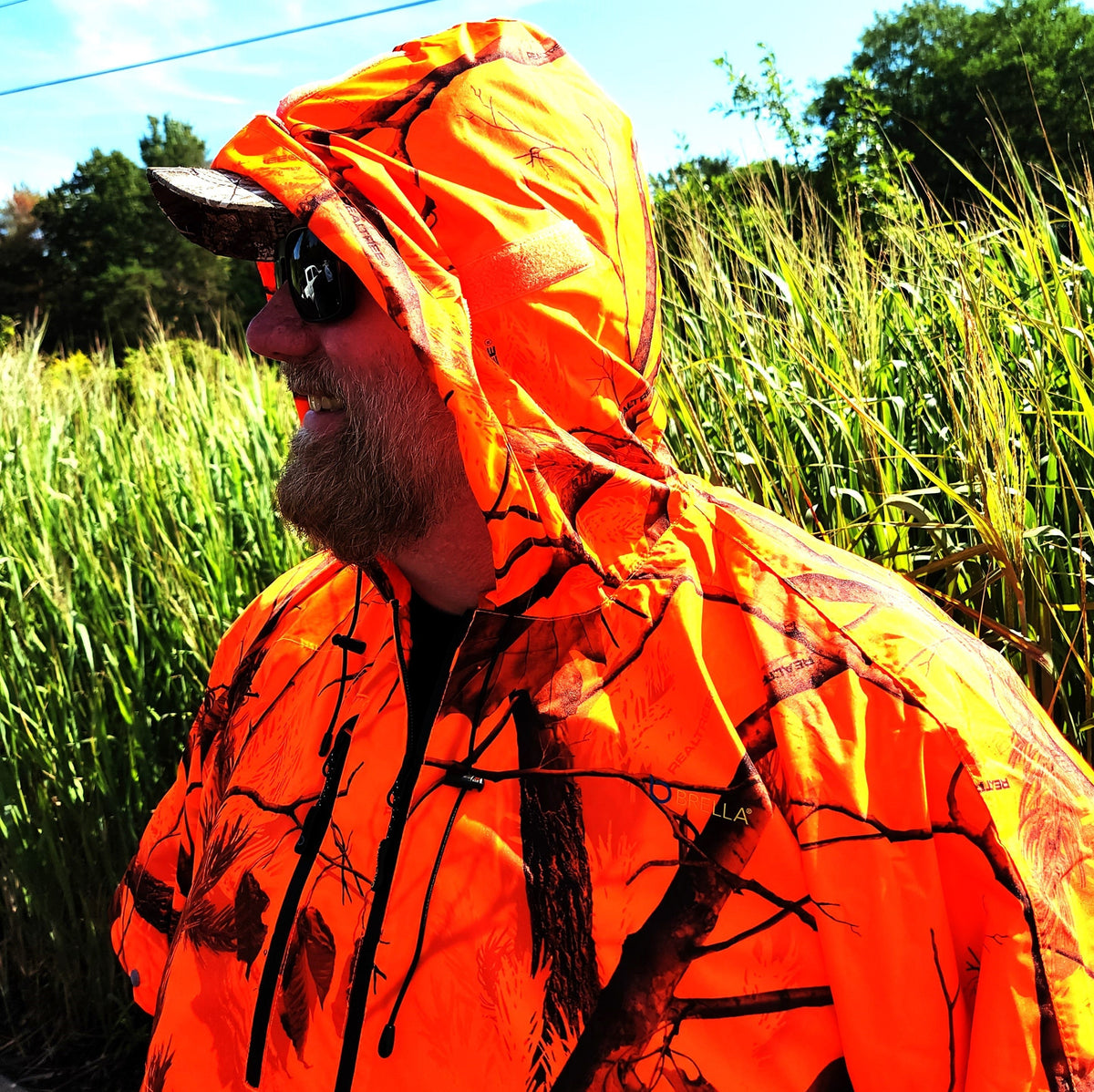 Brella Realtree AP Blaze Camo Unisex Half Rain Jacket