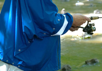 Brella® Blue Unisex Rain Jacket Reflective Strips | All-Weather Protection
