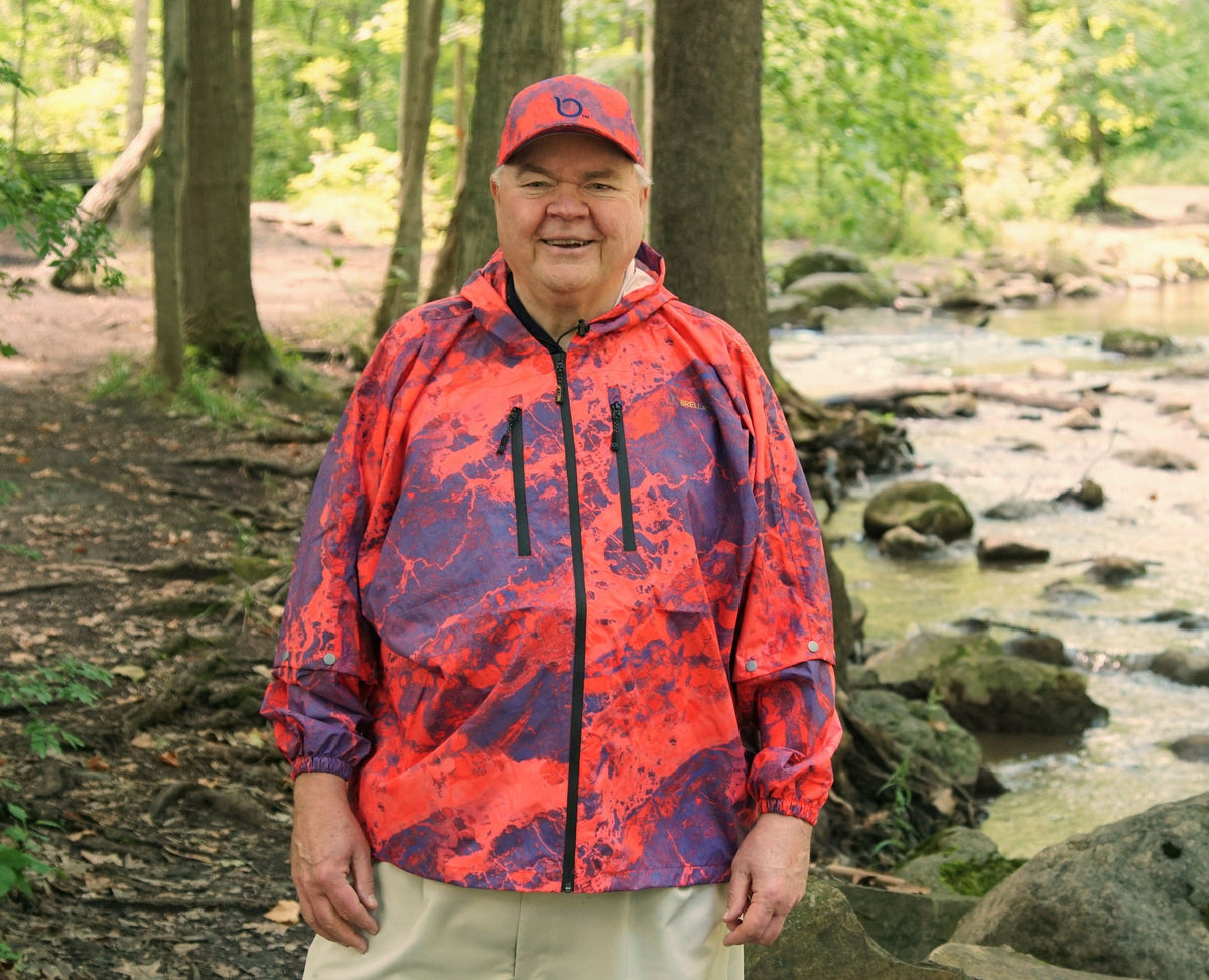 Brella Red Blue Unisex Rain Jacket