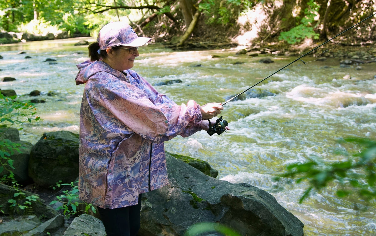 Brella Purple Rose Unisex Rain Jacket